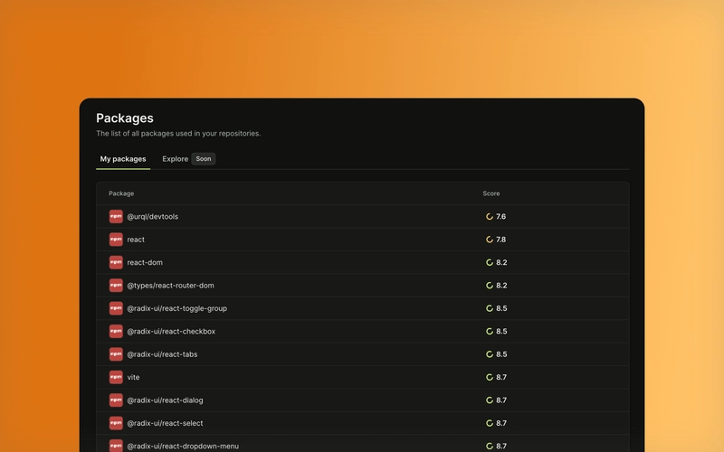 Packages overview